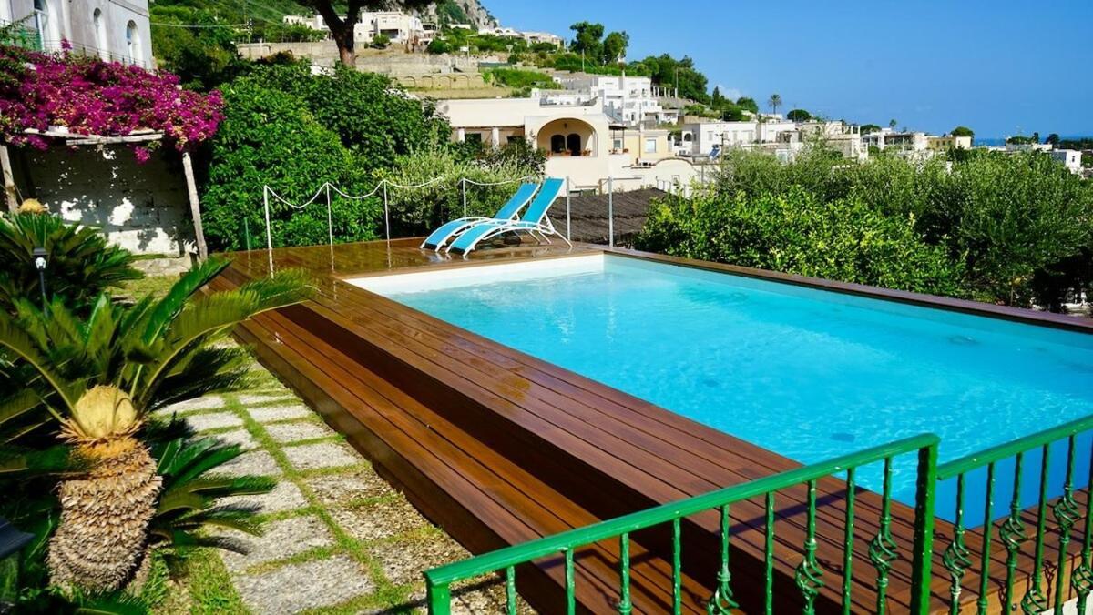 Villa Amalu Capri Piscina E Giardino Екстериор снимка